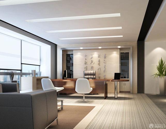 老板辦公室室內裝修設計效果圖集 卓越空間的藝術與功能融合